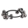 Ideal Lux - PERLAGE LED surface-mounted chandelier 10xG9/3W/230V Ø 70 cm Black/Smoked Black