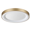 Ideal Lux - PLANET LED Ceiling Light 25W/230V CRI 90 Ø 50 cm Brass