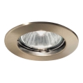 Ideal Lux - Recessed light JAZZ 1xGU10/50W/230V bronze