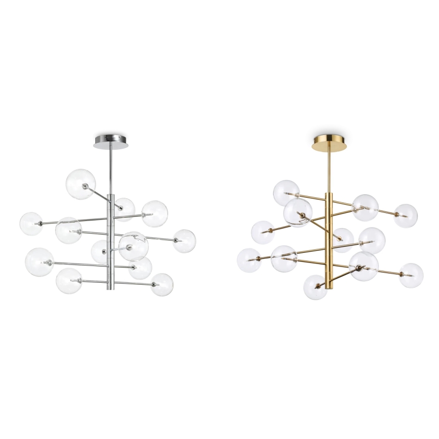 Ideal Lux - Replacement lampshade for EQUINOXE chandelier and lamp, Ø 15 cm, clear