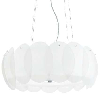 Ideal Lux - Replacement lampshade for OVALINO chandelier or ceiling light, white