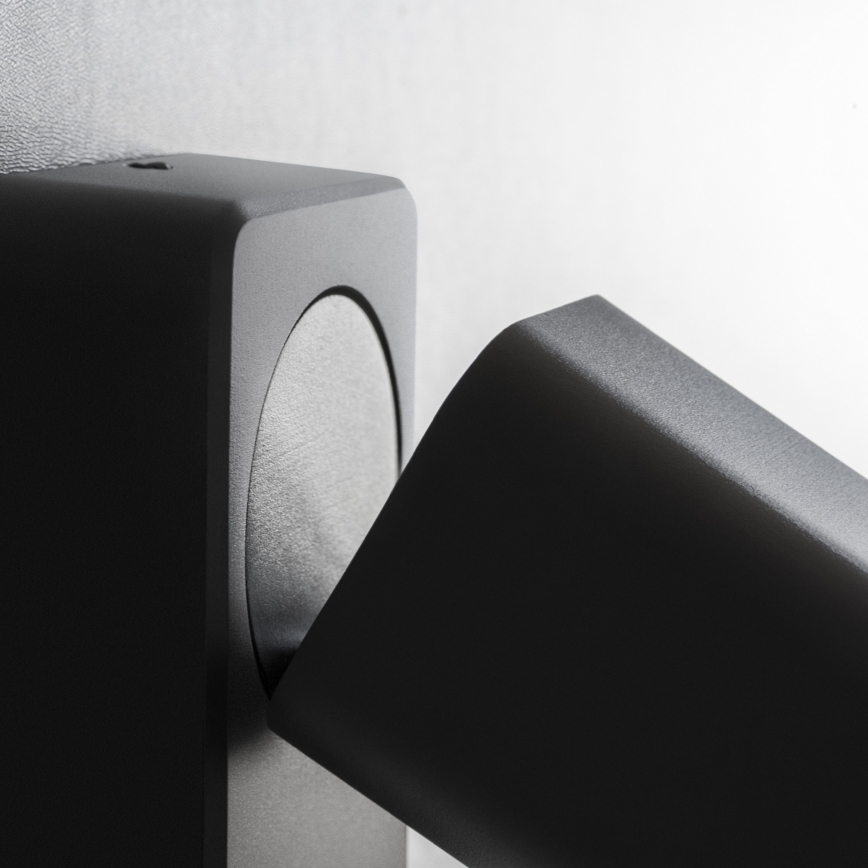 Ideal Lux - RUDY LED Wall-Mounted Spotlight 1x GU10/7W/230V, CRI 90, Black