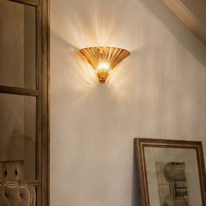 Ideal Lux - SANTA Wall Lamp 1xE14/40W/230V, Gold