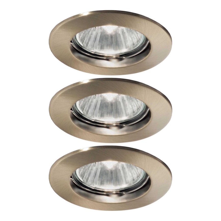 Ideal Lux - SET 3x Recessed light 1xGU10/50W/230V