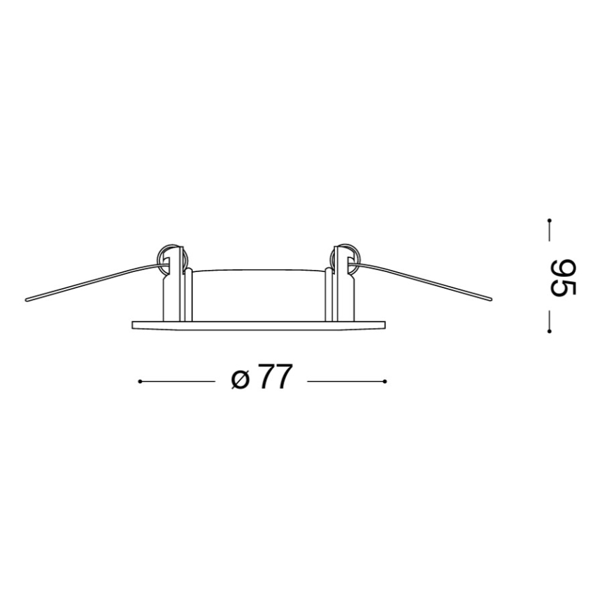 Ideal Lux - Set of 3 JAZZ recessed downlights 1x GU10/50W/230V Ø 7.7 cm, bronze finish