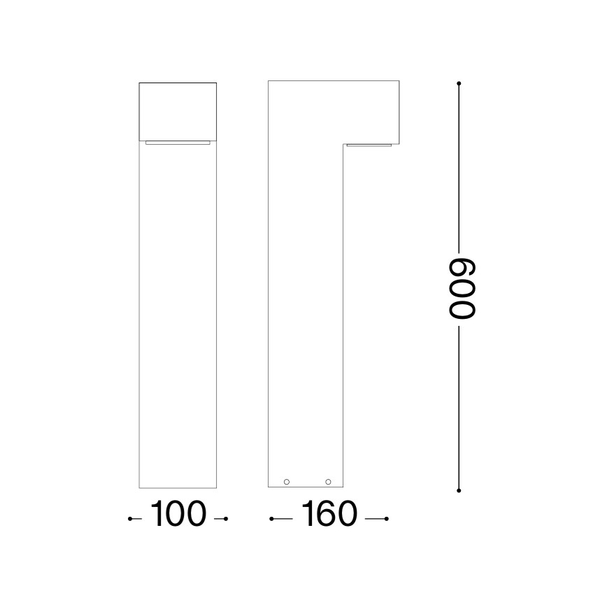 Ideal Lux - SIRIO Outdoor Light, 2xGX53/9W/230V, 60 cm, IP65, Brown