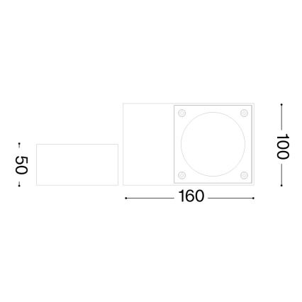 Ideal Lux - SIRIO Outdoor Wall Light 1xGX53/9W/230V IP65, Brown