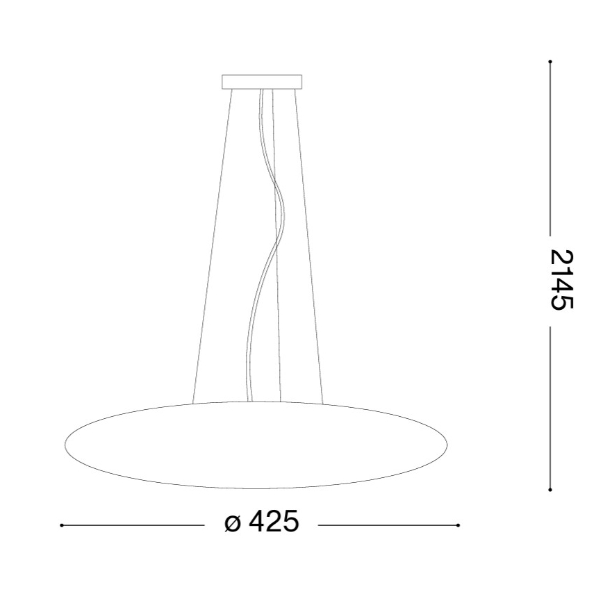 Ideal Lux - SMARTIES Cable Pendant 3xE27/42W/230V, Ø 42.5 cm, White