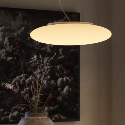 Ideal Lux - SMARTIES cable-suspended chandelier, 5 x E27 (max 42W), 230V, Ø 60 cm, white