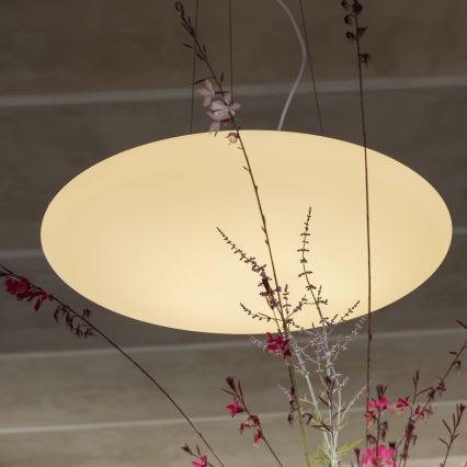 Ideal Lux - SMARTIES cable-suspended chandelier, 5 x E27 (max 42W), 230V, Ø 60 cm, white