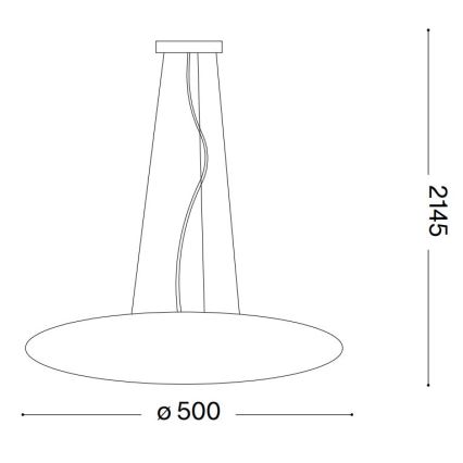 Ideal Lux - SMARTIES cable-suspended pendant lamp 3xE27/42W/230V 50 cm white