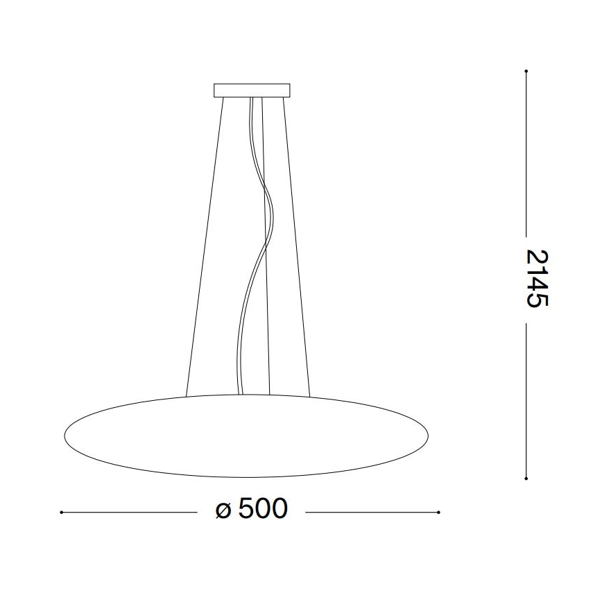Ideal Lux - SMARTIES cable-suspended pendant lamp 3xE27/42W/230V 50 cm white