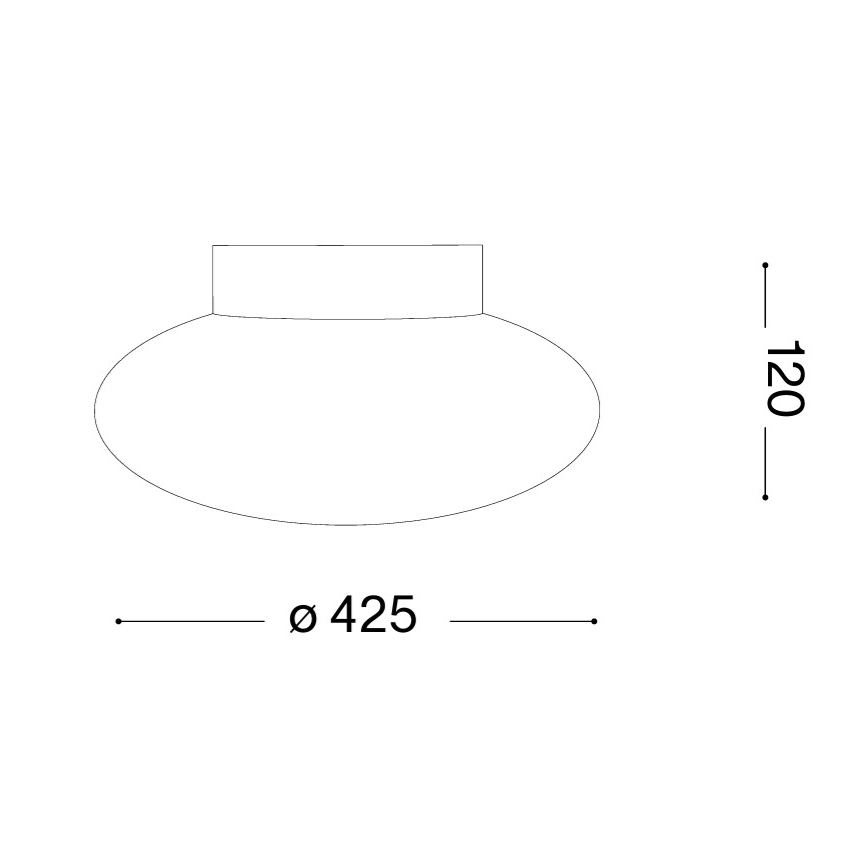 Ideal Lux - SMARTIES Ceiling Light 2x E27/42W/230V Ø 42.5 cm White
