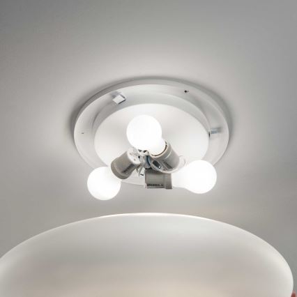 Ideal Lux - SMARTIES Ceiling Light 3x E27/42W/230V, Ø 50 cm, White