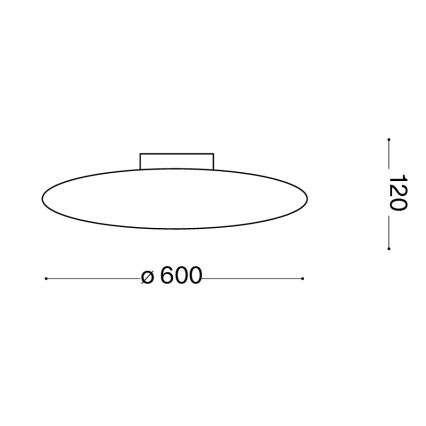 Ideal Lux - SMARTIES Ceiling Light 3xE27/42W/230V, Ø 60 cm, White