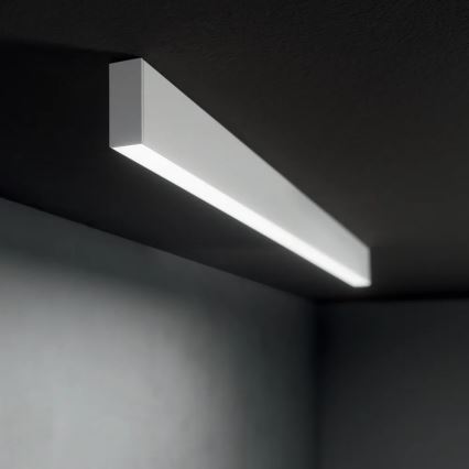 Ideal Lux - STEEL Cable-Suspended LED Pendant 29W/230V 3000K CRI 90 120 cm White