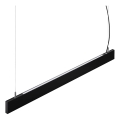 Ideal Lux - STEEL cable-suspended LED pendant, 29W, 230V, 4000K, CRI 90, 120 cm, Black