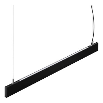 Ideal Lux - STEEL cable-suspended LED pendant, 29W, 230V, 4000K, CRI 90, 120 cm, Black