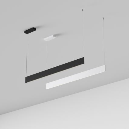 Ideal Lux - STEEL Cable-Suspended LED Pendant LED/24W/230V 3000K CRI 90 120 cm Black