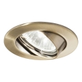 Ideal Lux - SWING recessed downlight 1xGU10/28W/230V Ø 8.2 cm brass
