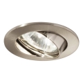 Ideal Lux - SWING recessed downlight 1xGU10/28W/230V Ø 8.2 cm matte chrome