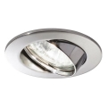Ideal Lux - SWING recessed downlight 1xGU10/28W/230V Ø 8.2 cm polished chrome