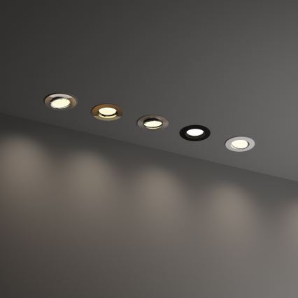 Ideal Lux - SWING recessed downlight 1xGU10/28W/230V Ø 8.2 cm polished chrome