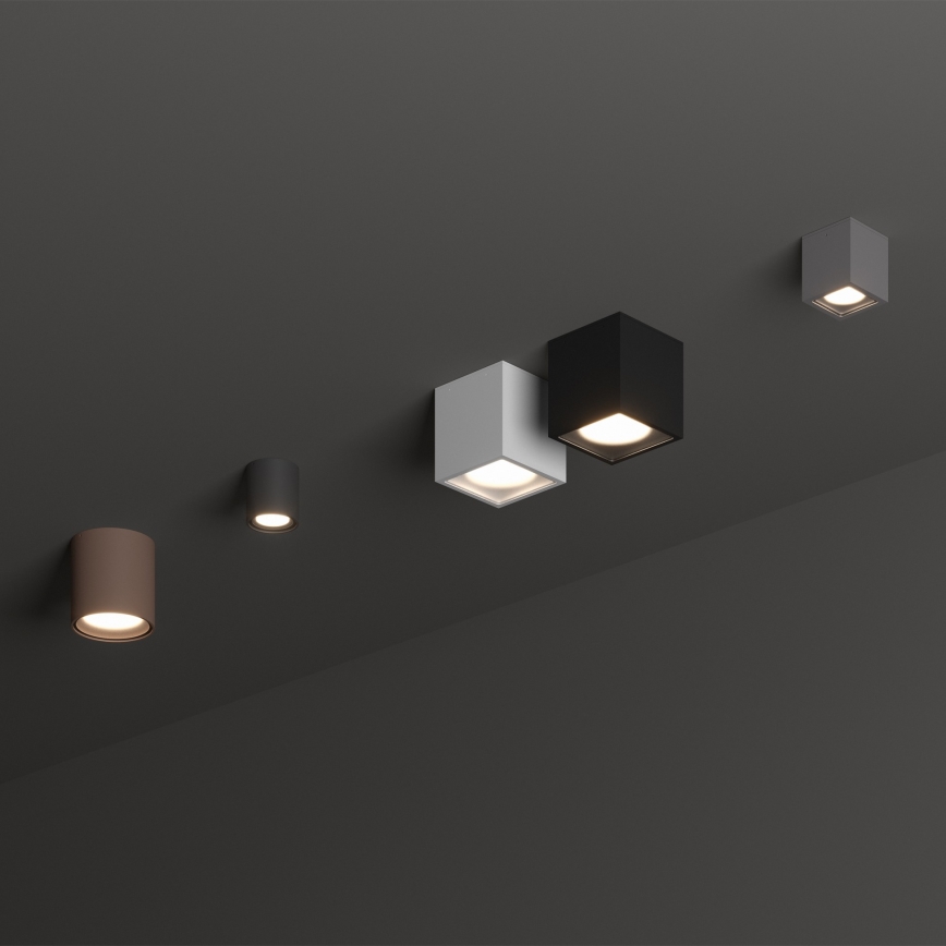 Ideal Lux - TECHO Outdoor Spotlight 1xGU10/20W/230V 15x15 cm IP54 Brown