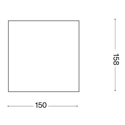 Ideal Lux - TECHO Outdoor Spotlight 1xGU10/20W/230V 15x15 cm IP54 Brown