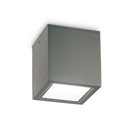 Ideal Lux - Outdoor spotlight TECHO 1xGU10/20W/230V 15x15 cm IP54 anthracite