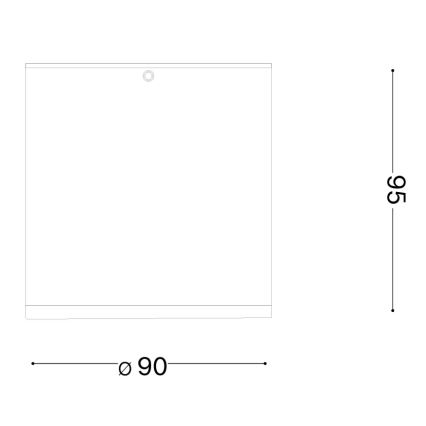 Ideal Lux - TECHO Outdoor Spotlight 1xGU10/20W/230V Ø 9 cm IP54 Brown