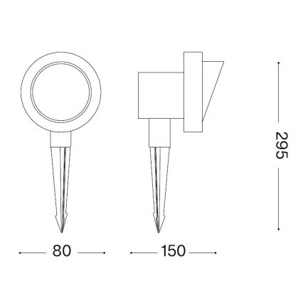 Ideal Lux - TERRA Outdoor Lamp 1xGU10/28W/230V IP65, Brown