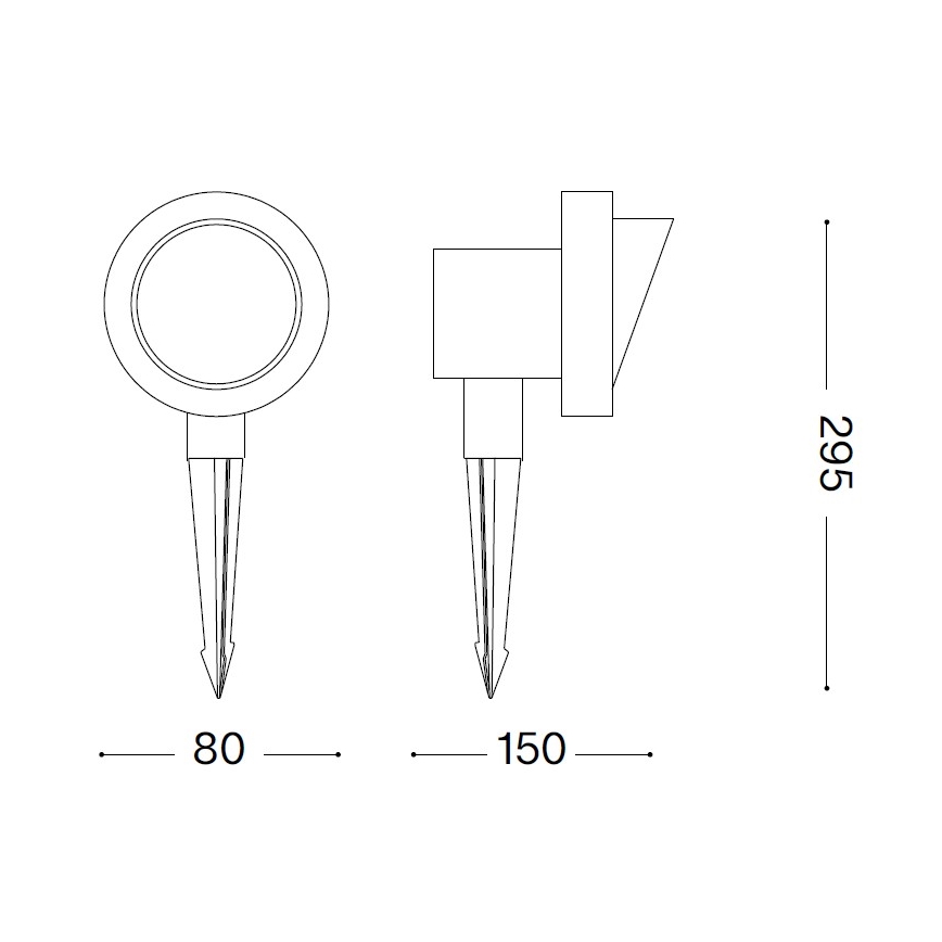 Ideal Lux - TERRA Outdoor Lamp 1xGU10/28W/230V IP65, Brown