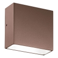 Ideal Lux - TETRIS Outdoor Wall Light 1xG9/15W/230V IP44 brown