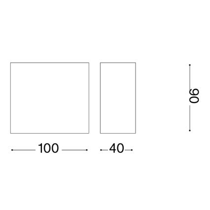 Ideal Lux - TETRIS Outdoor Wall Light 1xG9/15W/230V IP44 brown