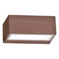 Ideal Lux - TWIN Outdoor Wall Light 1xG9/28W/230V IP44, Brown