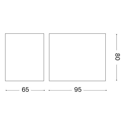 Ideal Lux - UP Outdoor Wall Light 1x G9/15W/230V IP44 Brown