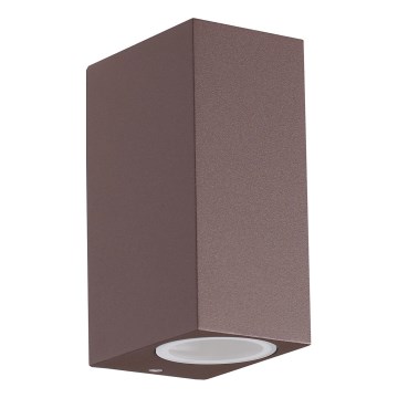 Ideal Lux - UP Outdoor Wall Light 2xG9/15W/230V IP44 Brown