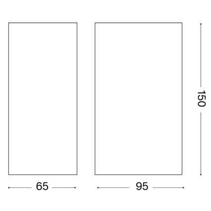 Ideal Lux - UP Outdoor Wall Light 2xG9/15W/230V IP44 Brown