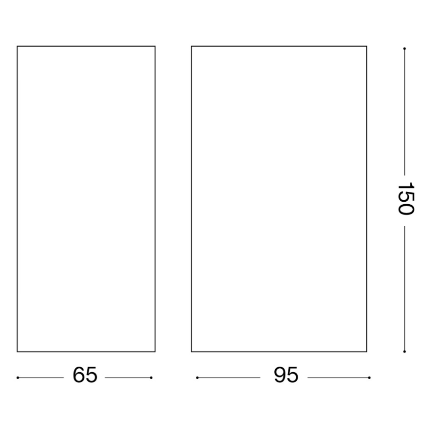 Ideal Lux - UP Outdoor Wall Light 2xG9/15W/230V IP44 Brown