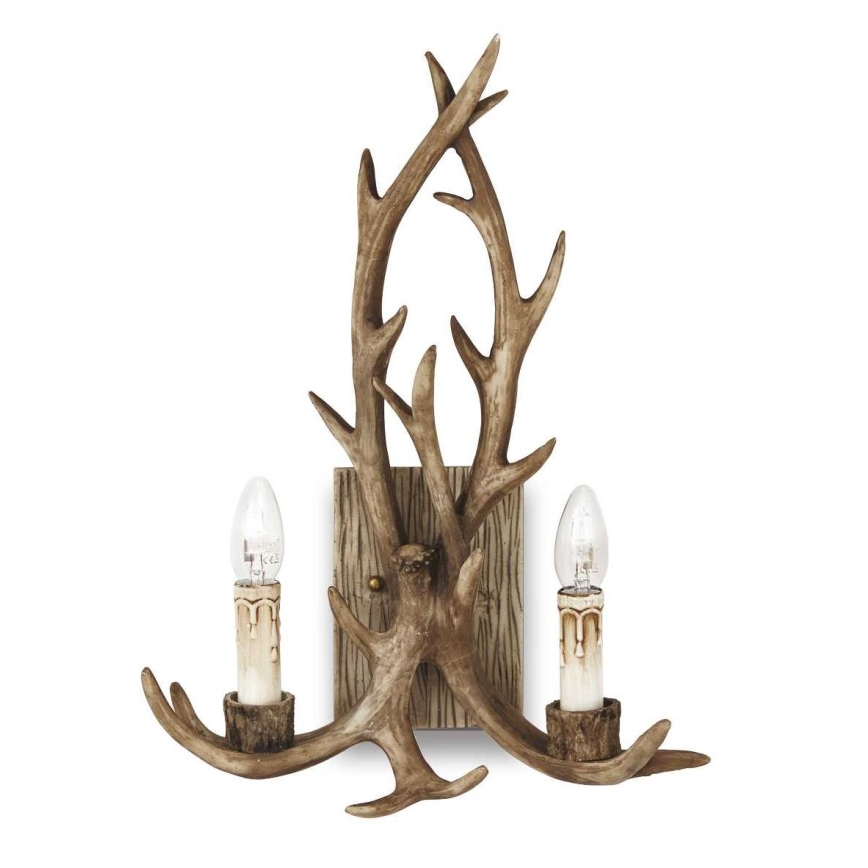 Ideal Lux - Wall light CHALET 2xE14/40W/230V antlers