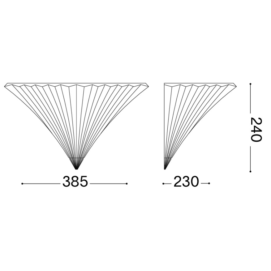 Ideal Lux - Wall light SANTA 1xE14/40W/230V clear