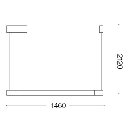 Ideal Lux - YOKO LED Cable Pendant Light/17W/230V CRI 90 White
