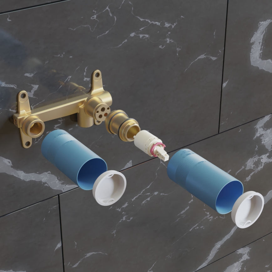 Ideal Standard A1313NU - Installation body for BUILT-IN washbasin mixer, blue