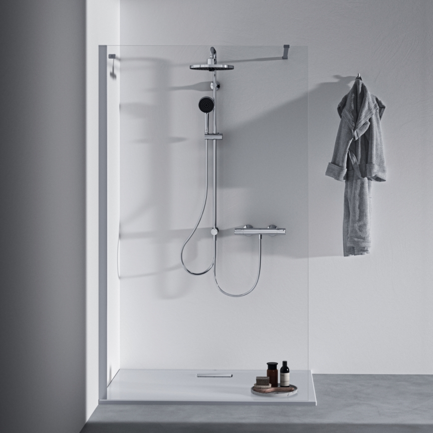 Ideal Standard A7201AA - CERATHERM T25 Thermostatic Shower Mixer, Polished Chrome