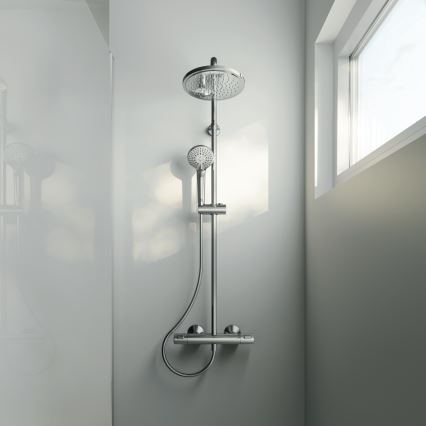 Ideal Standard A7208AA - CERATHERM T25 thermostatic shower set, polished chrome