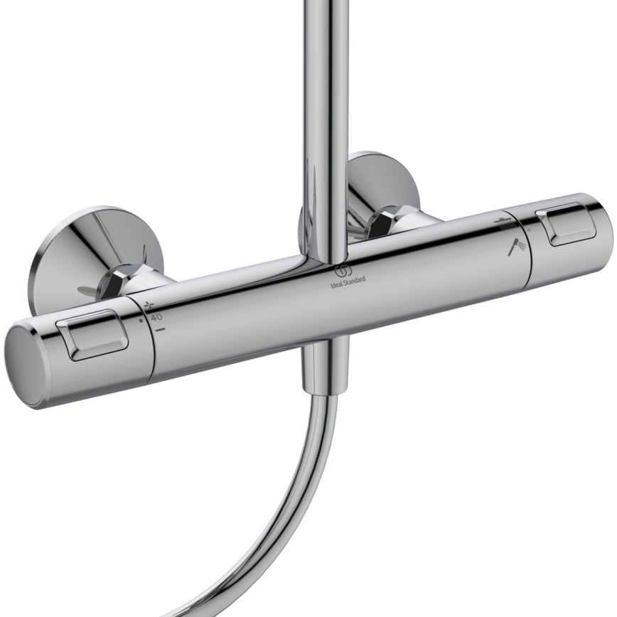 Ideal Standard A7208AA - CERATHERM T25 thermostatic shower set, polished chrome