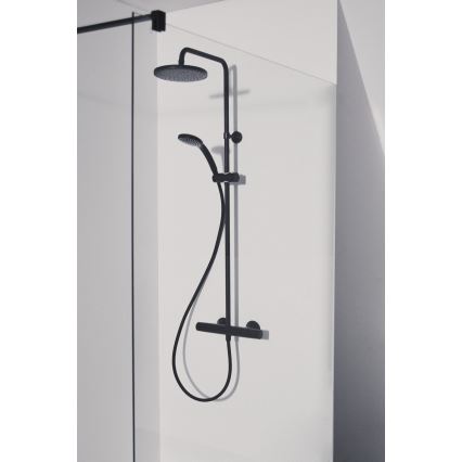 Ideal Standard A7545XG - Shower set with CERATHERM T25 thermostatic mixer, matte black