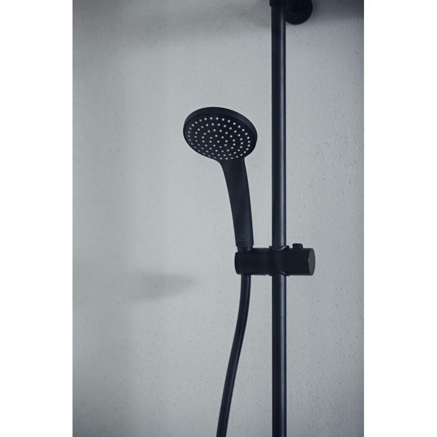 Ideal Standard A7545XG - Shower set with CERATHERM T25 thermostatic mixer, matte black