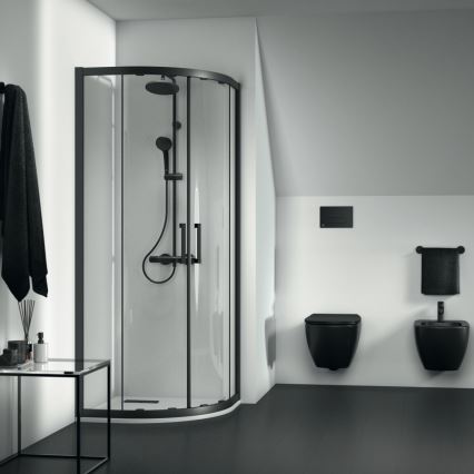 Ideal Standard A7545XG - Shower set with CERATHERM T25 thermostatic mixer, matte black
